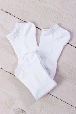 Шкарпетки жіночі демісезон короткі (білі)