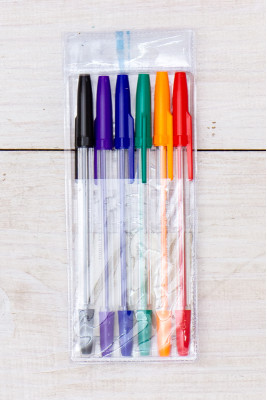 Набір ручок кулькових (6 кольорів)