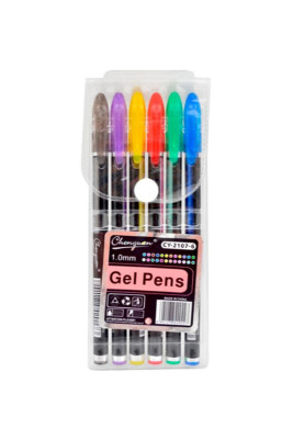 Набір ручок гелевих (6 кольорів)