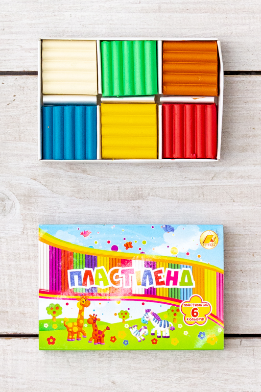 Пластилін 6 кольорів