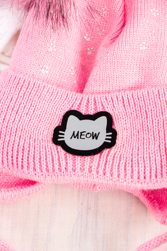 Шапка для дівчинки "Meow"