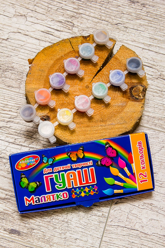 Гуаш 12 кольорів "Малятко"