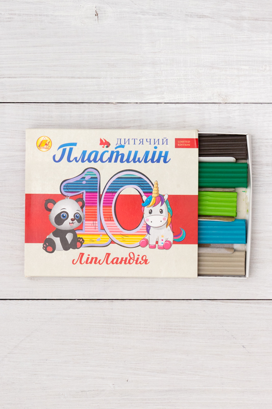 Пластилін восковий 10 кольорів