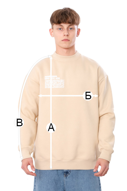 Світшот чоловічий (оверсайз)