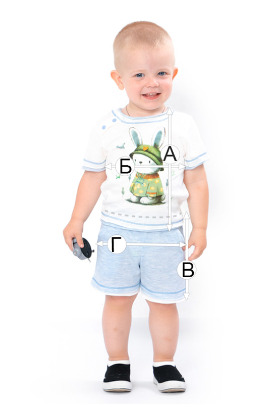 Комплект ясельний для хлопчика (футболка+шорти)