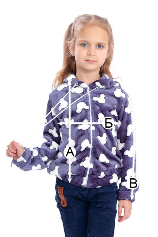 Джемпер для дівчинки (на блискавці)