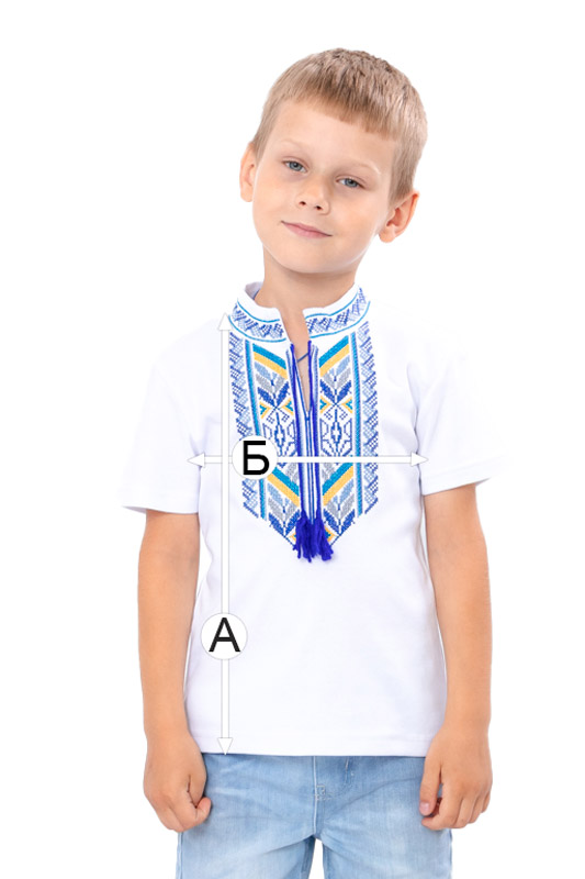 Вишиванка для хлопчика з коротким рукавом
