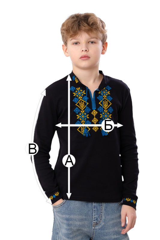 Вишиванка для хлопчика з довгим рукавом