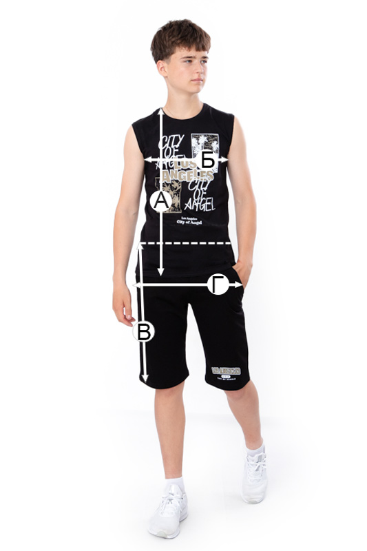 Комплект для хлопчика підлітковий (афганка+шорти)