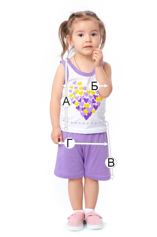 Комплект для дівчинки (майка+шорти)