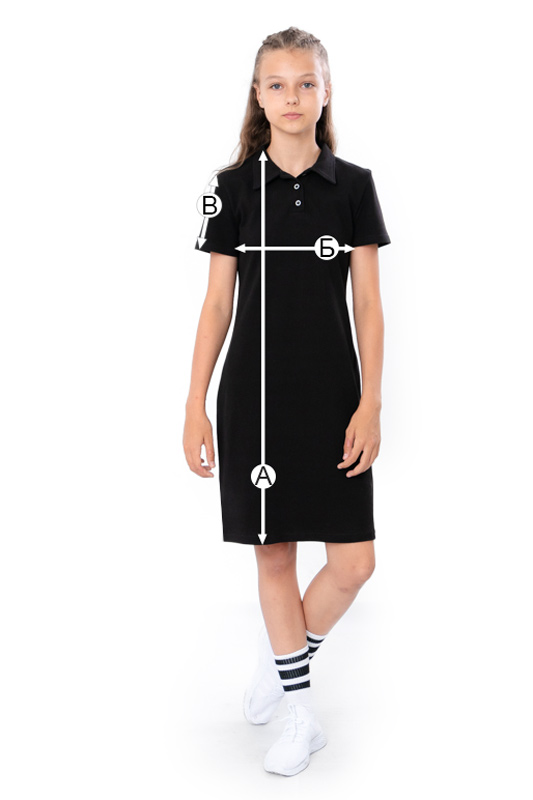 Сукня-поло для дівчинки (підліткова)
