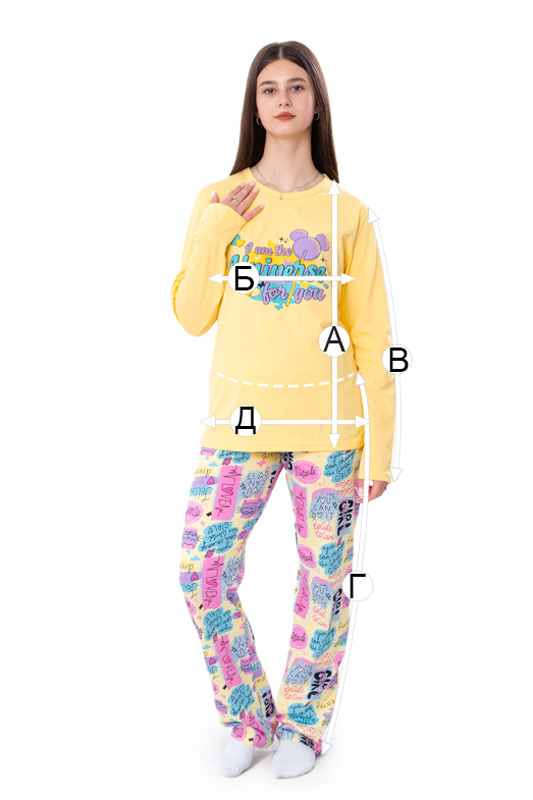 Піжама для дівчинки (підліткова)