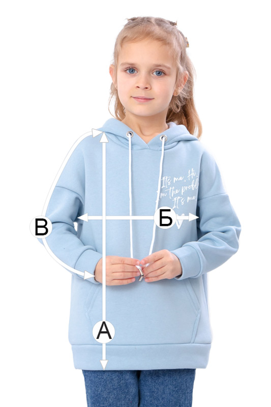 Худі для дівчинки (з капюшоном)