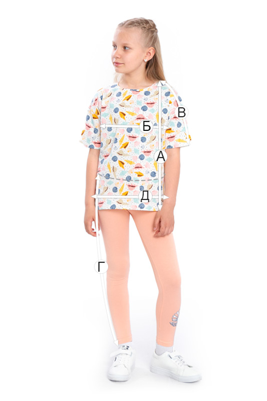 Комплект для дівчинки (футболка+лосини)