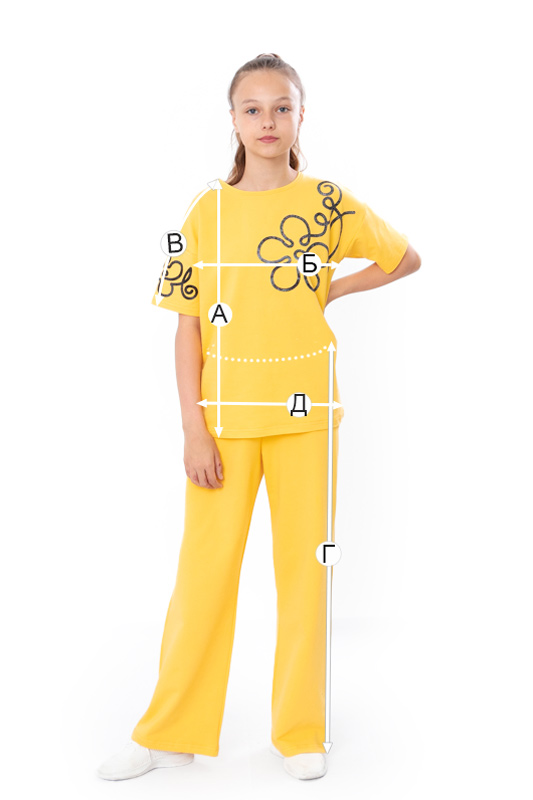Комплект для дівчинки підлітковий (футболка+штани)