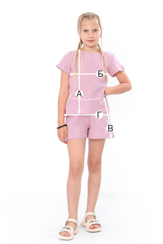Комплект для дівчинки (блуза+шорти)