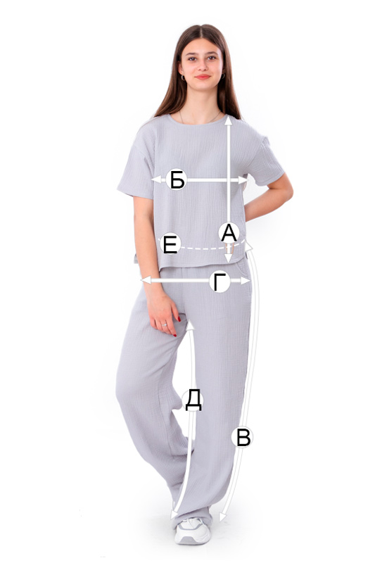 Комплект для дівчинки підлітковий (блуза+штани)