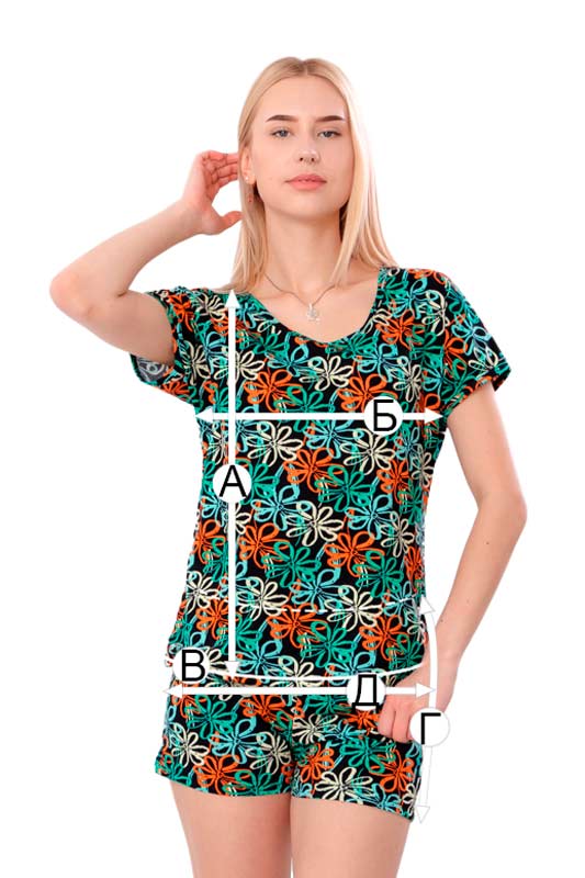 Комплект жіночий (футболка+шорти)