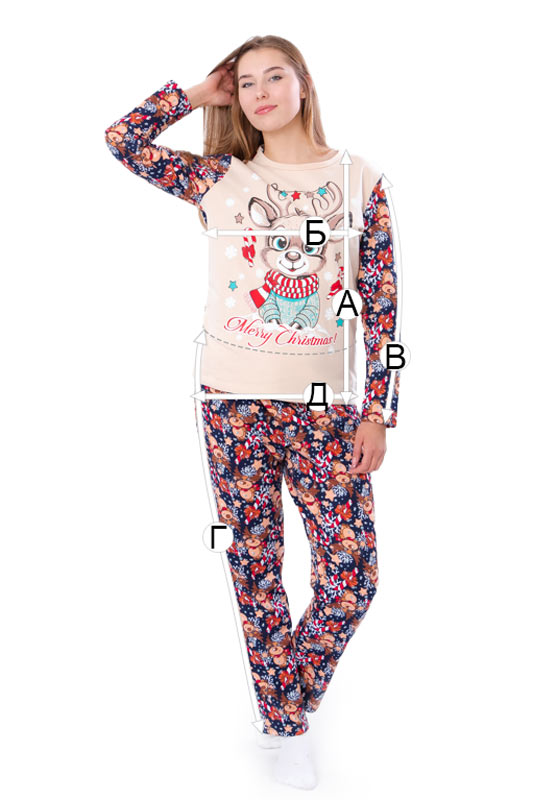 Піжама жіноча "Family look"