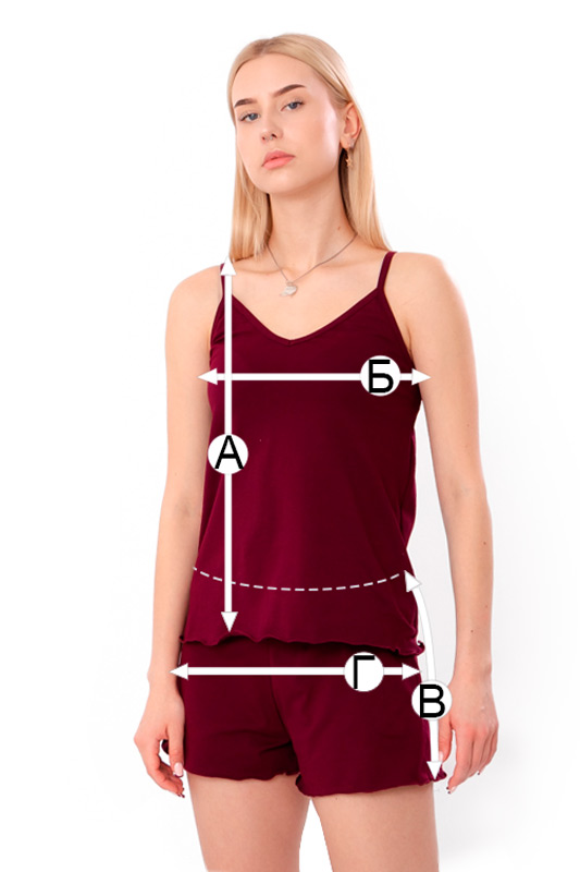 Комплект жіночий (топ+шорти)